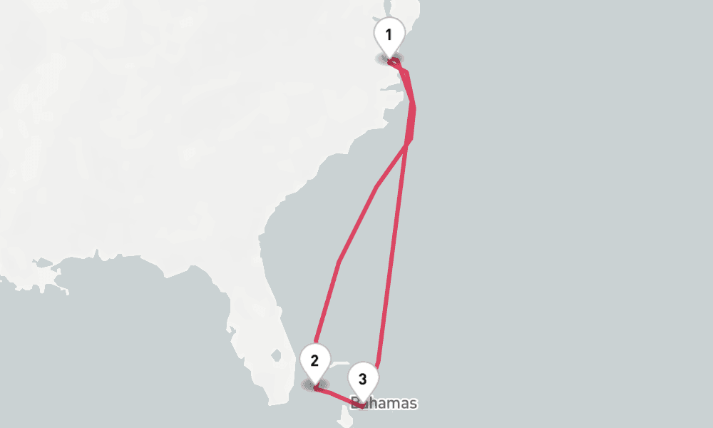 6 nights / 7 days, Norfolk (Virginia) Round trip