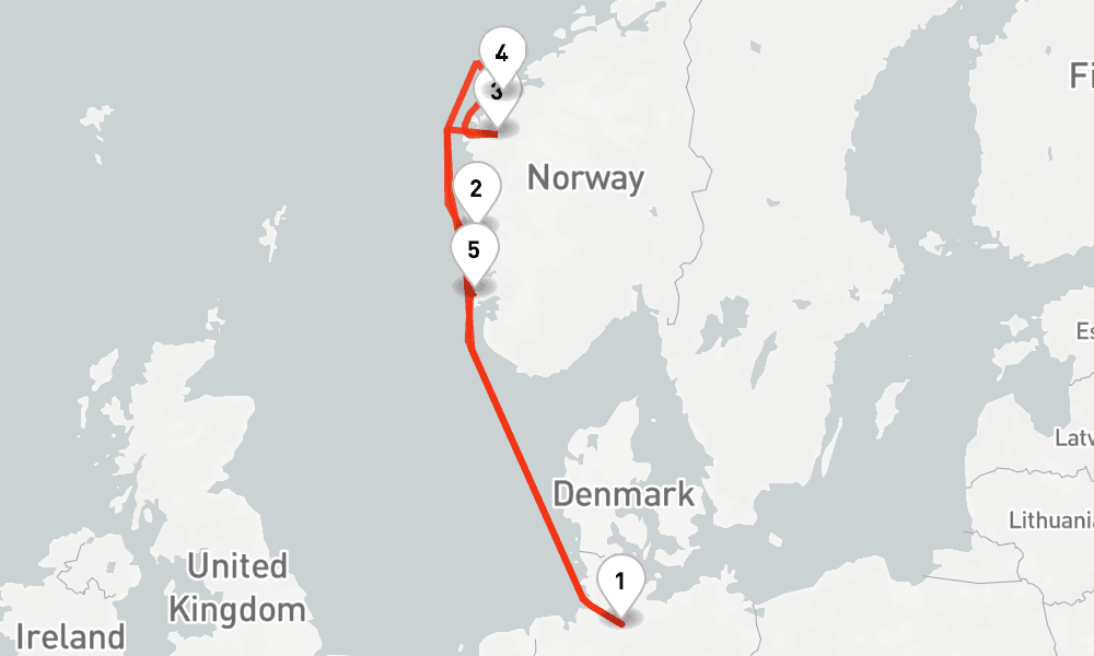7 nights / 8 days, Hamburg Round trip
