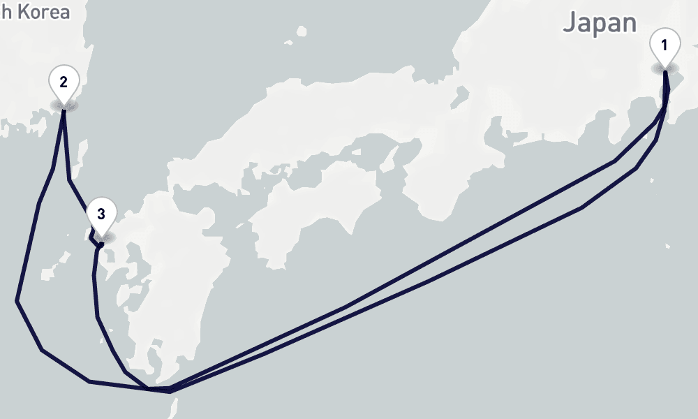 九州・韓国ショートクルーズ 6日間