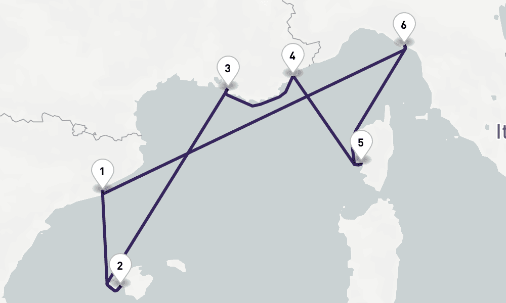 8 nights / 9 days, Barcelona Round trip