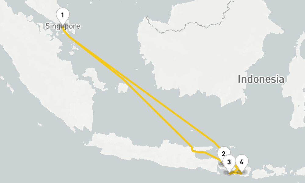 バリ島・インドネシア周遊ホリデイクルーズ 8泊9日 9日間
