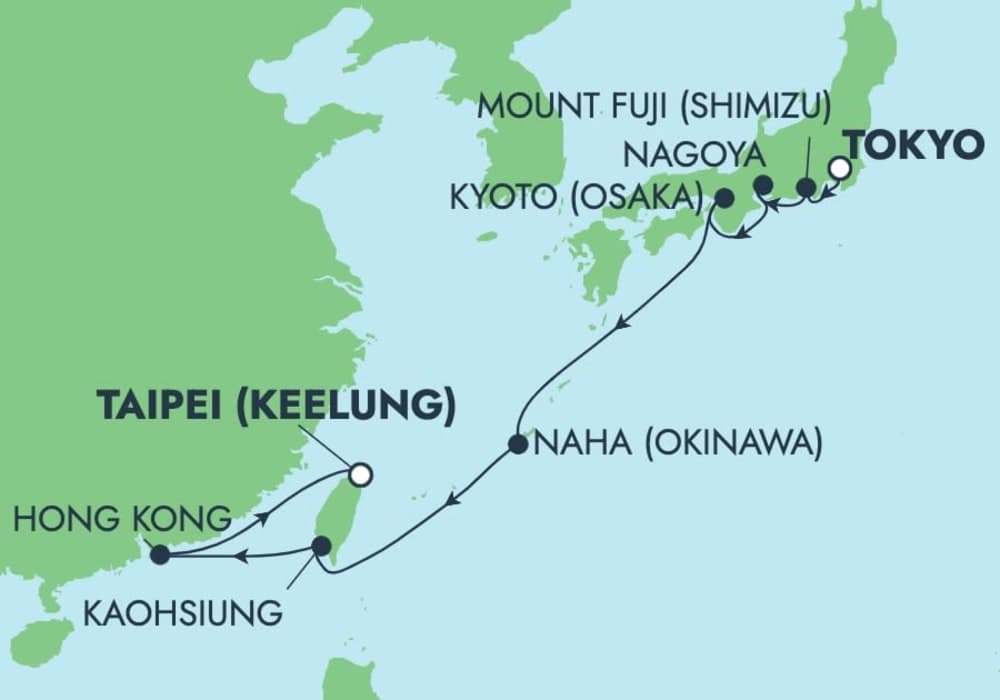 11days 10night Tokyo to Keelung