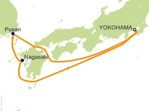 6days 5night Yokohama round trip Busan