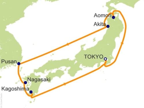 9 nights / 10 days, Tokyo Round trip