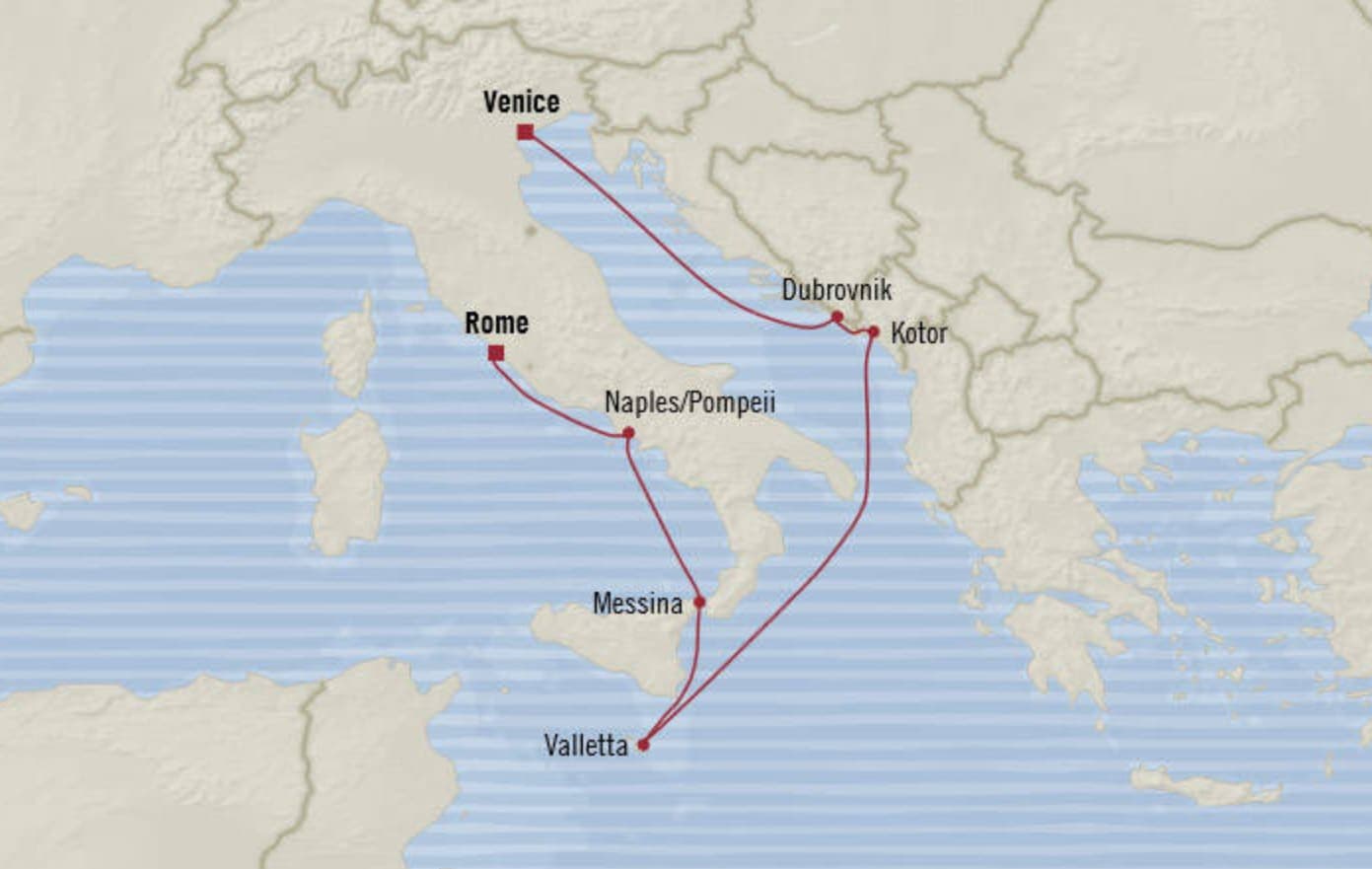 2019秋 オーシャニア・マリーナ地中海クルーズ